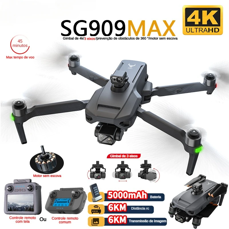 Drone Gimbal 3 Axis - ZLL SG909 SG909MAX Professionele drone met